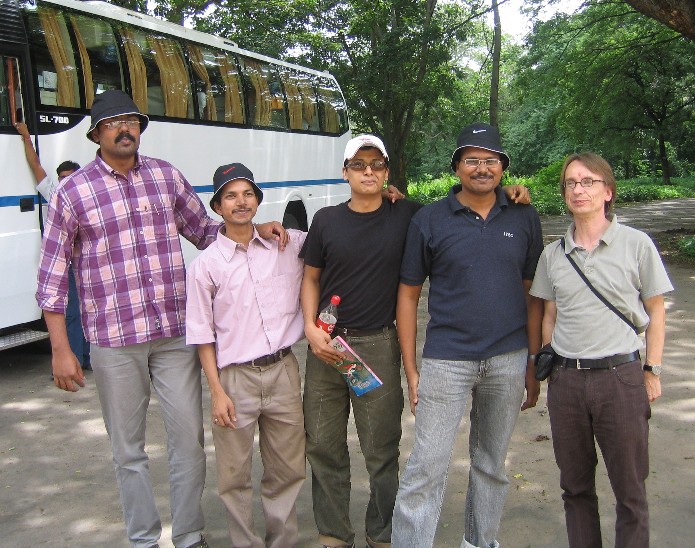 Students with Prof. Ullrich Scherf at Mysore